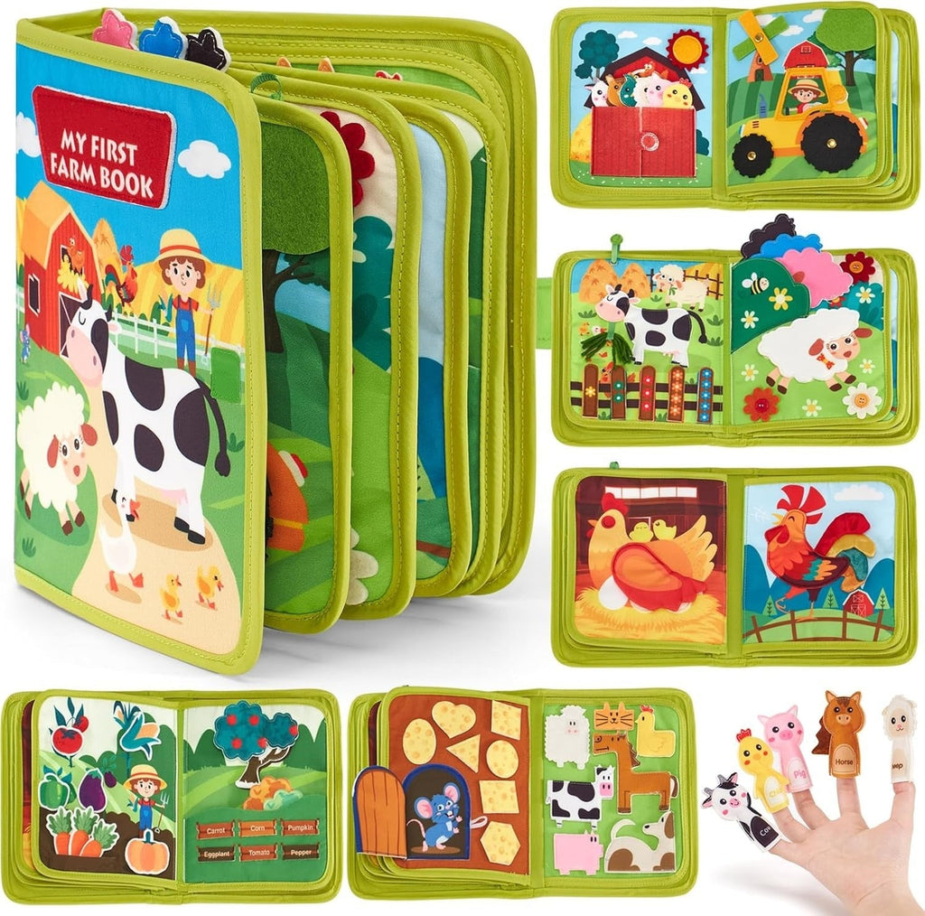 Farm Animal Story Busy Cloth Book