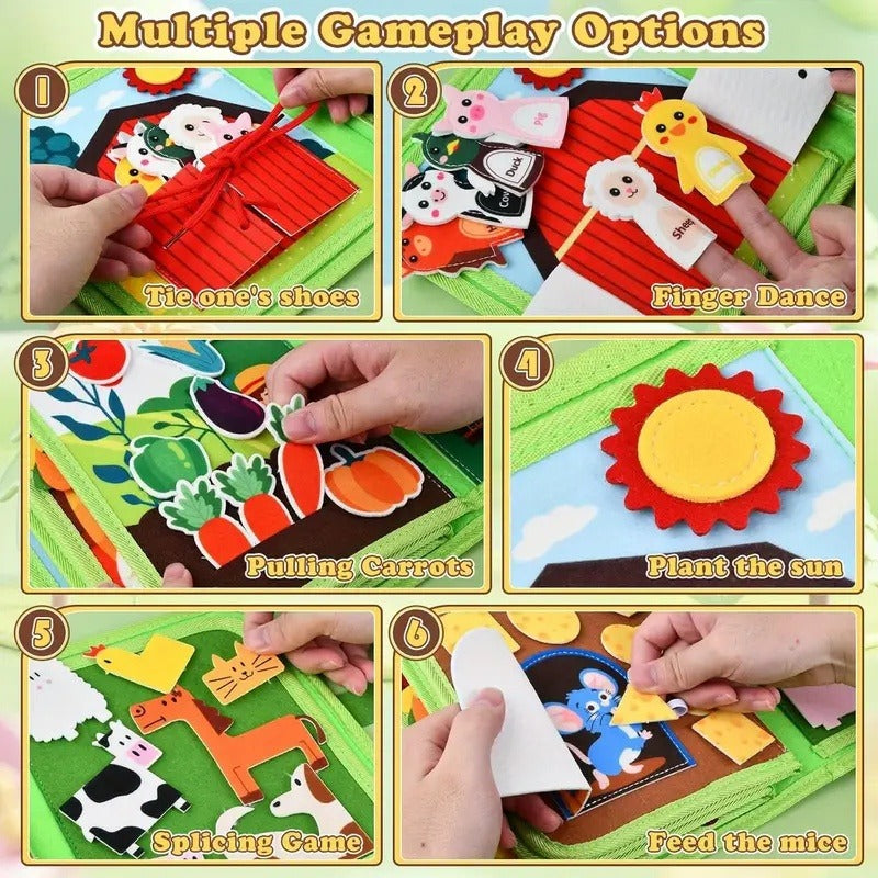 Farm Animal Story Busy Cloth Book