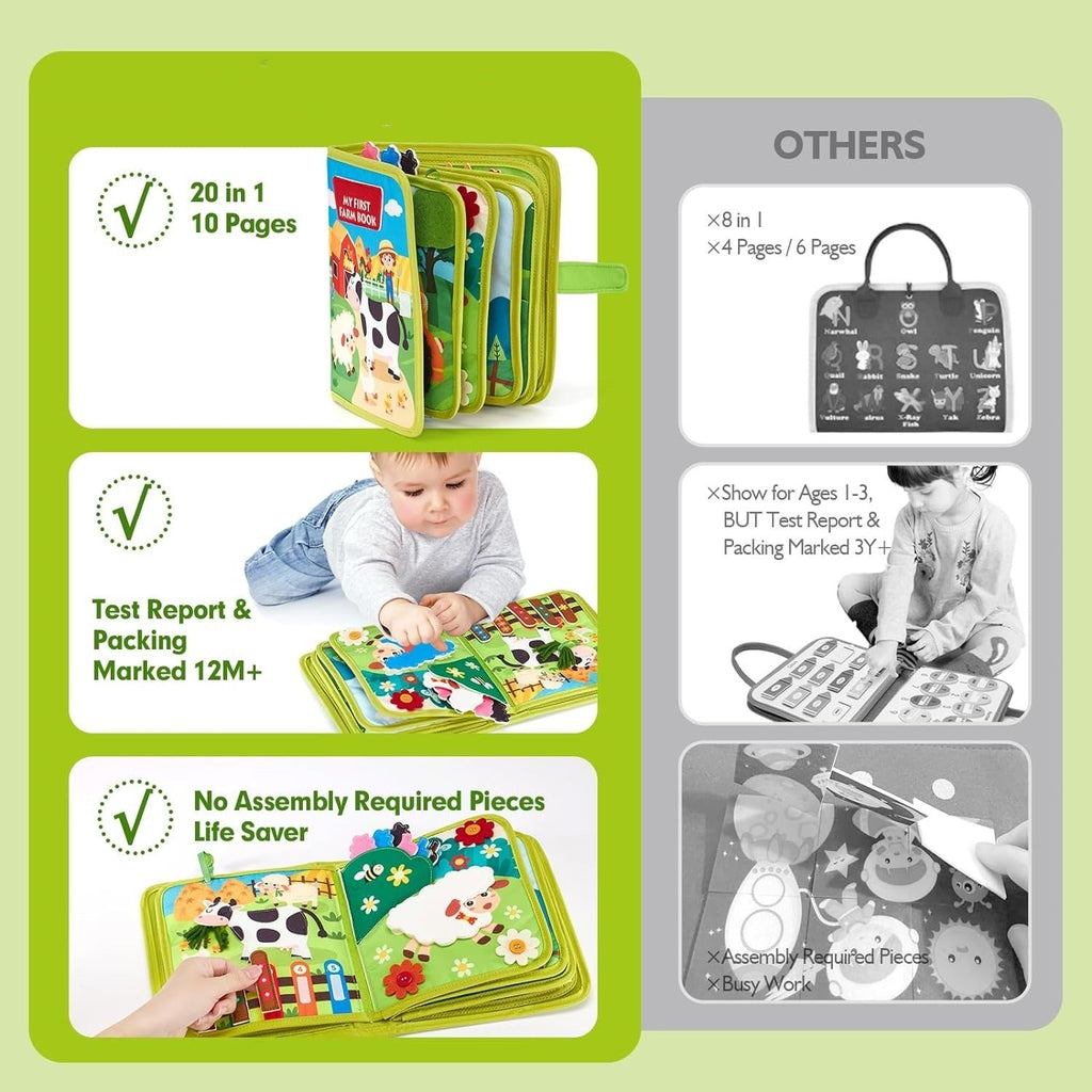 Farm Animal Story Busy Cloth Book