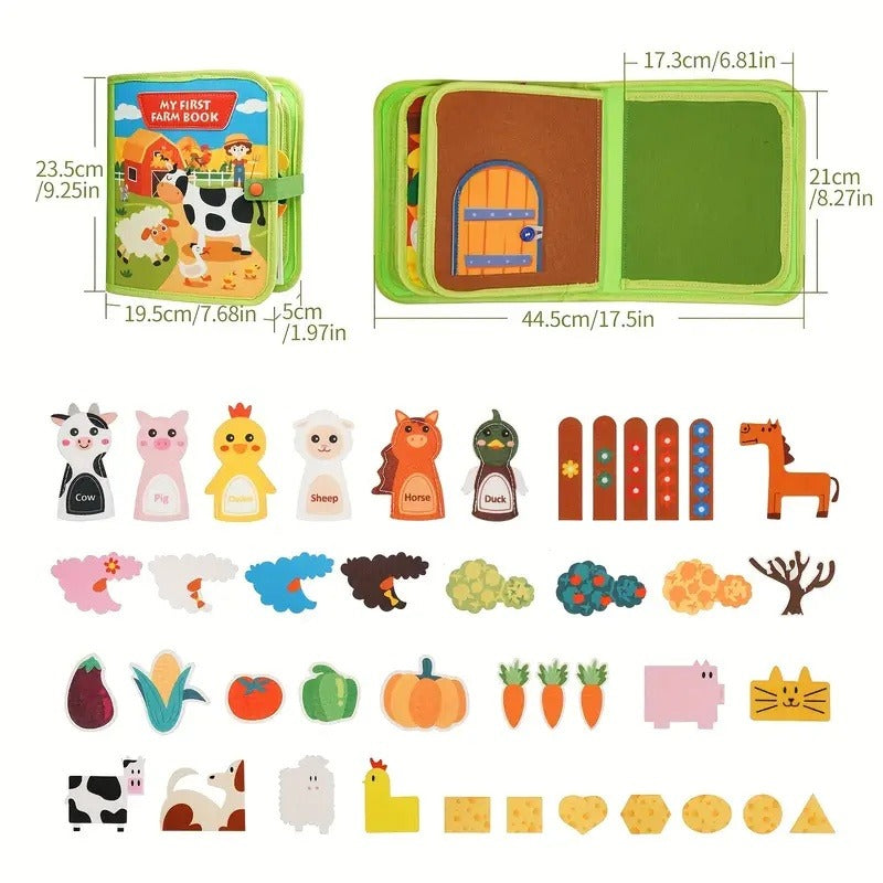 Farm Animal Story Busy Cloth Book