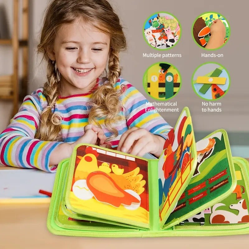 Farm Animal Story Busy Cloth Book