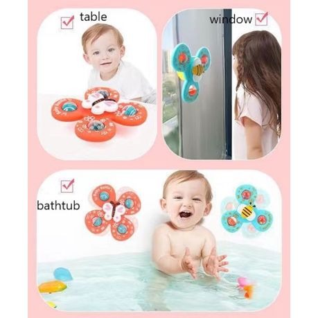 Baby Suction Cup Spinner Rattle Toy