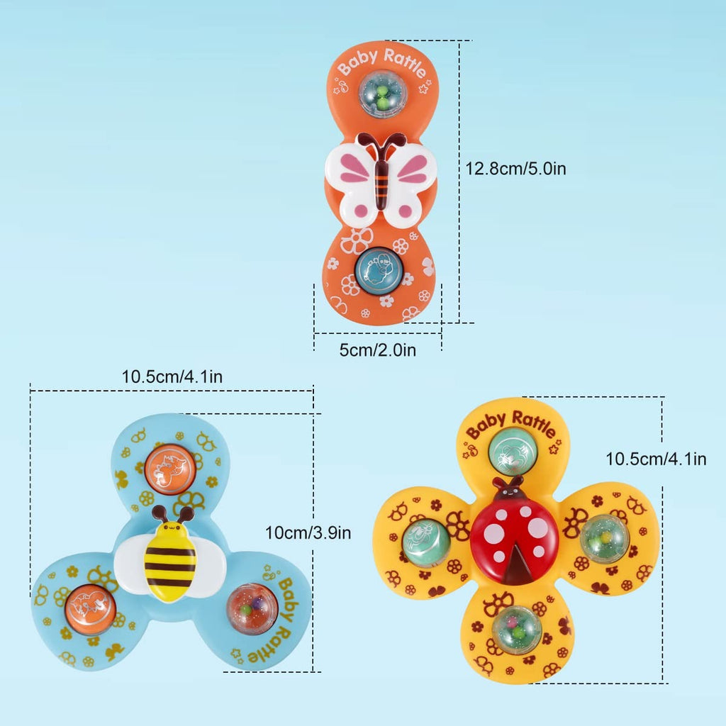 Baby Suction Cup Spinner Rattle Toy