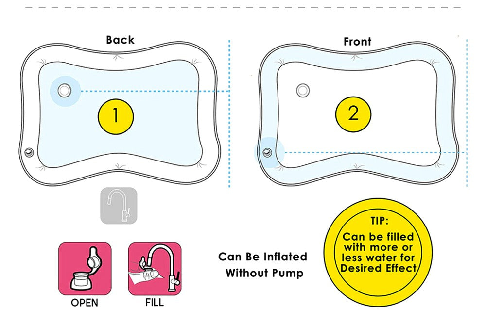 Water Play Mat for Infants and Toddlers Baby Toys .size 100*80cm
